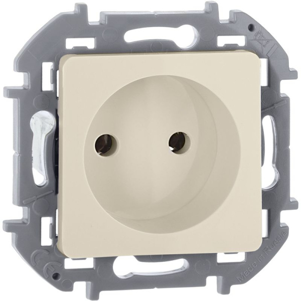 Розетка 1-м СП Inspiria 16А IP20 250В 2P механизм сл. кость IEK 673711