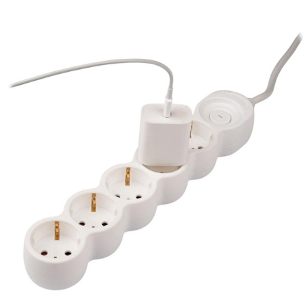 Удлинитель EX-05GS-500 (5х5) заземл. выкл. JazzWay 5065208