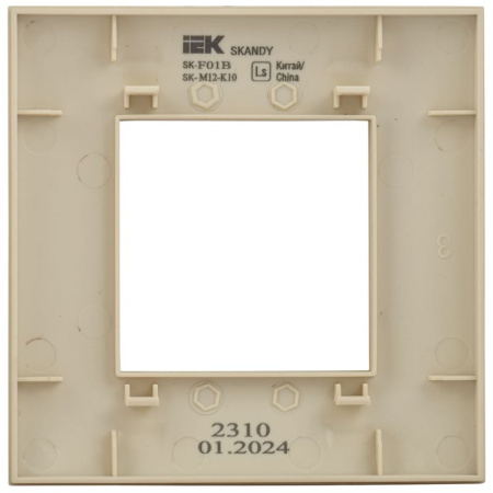 Рамка 1-м SKANDY SK-F01B беж. IEK SK-M12-K10