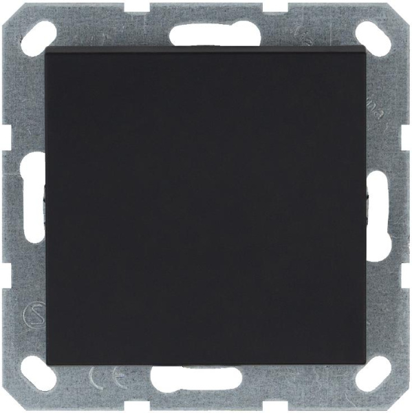 Выключатель 1-кл. 10А IP20 механизм черн. матовый soft touch Jasmart G3011PB