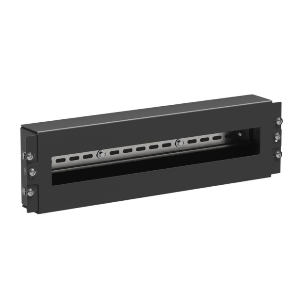 Модуль 4U с DIN рейкой для 19дюйм IT-корпусов RAL9005 DKC RBDIN04