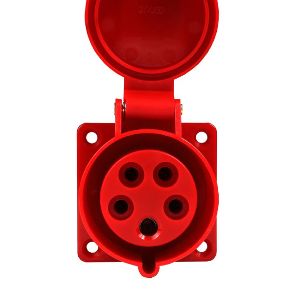 Розетка фланцевая 315 16А 380AC 3P+PE+N 6ч IP44 КЭАЗ 222759