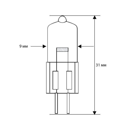 Лампа галогенная JC 20Вт 12В g4 COOL Camelion 11465