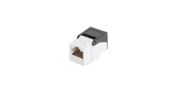 Модуль-вставка Keystone кат.5E (класс D) неэкранир. 100МГц RJ45 (8P8C) неэкранир. самозажимной T568A/B бел. NIKOMAX NMC-KJUD2-NT-WT