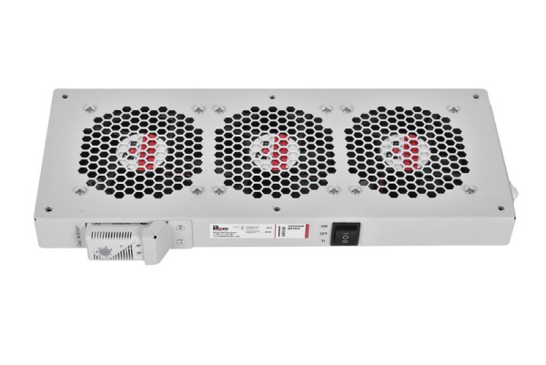 Модуль вентиляторный R-FAN-3TJ-36V-48V 3 вентилятора с термостатом сер. Rem 1500769