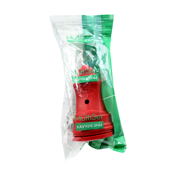 Розетка кабельная MultiSet 16А 2К+З 250В IP44 каучук красн. SE MST4402RD