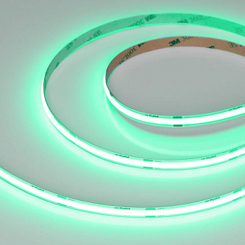Лента светодиодная COB-X480-8mm 24V Green 8Вт/м IP20 (уп.5м) Arlight 047736