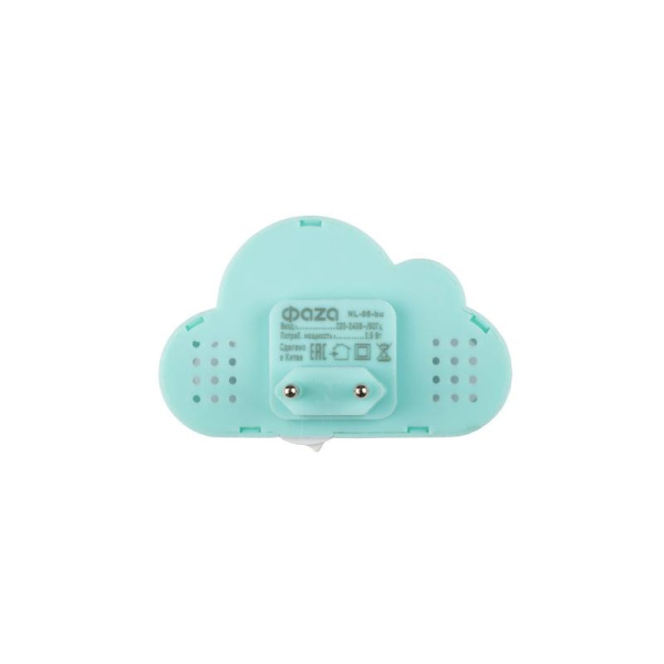 Светильник светодиодный NL-05-bu 0.5Вт 6500К IP20 в розетку ночник син. ФАZА 5061927