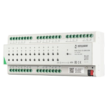 Модуль релейный KNX-7242-72-DRO-DIN Grey (BUS 24х10А) IP20 пластик INTELLIGENT ARLIGHT 049900