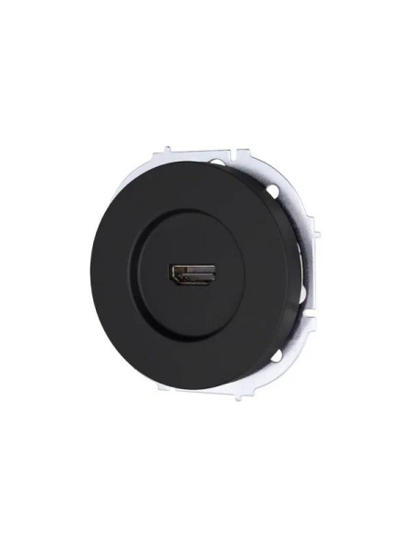 Розетка HDMI 1-м СП OSEN механизм черн. бархат LEZARD 743-4288-203