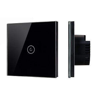 Выключатель сенсорный SWT-OMALI-S01-ZB-BK 10А 250В Zigbee стекло Arlight 050033