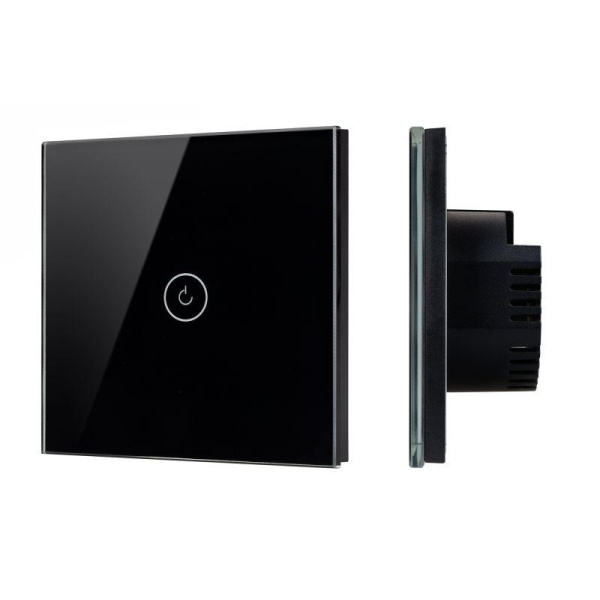 Выключатель сенсорный SWT-OMALI-S01-ZB-BK 10А 250В Zigbee стекло Arlight 050033