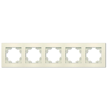 Рамка 5-м Афина универс. сл. кость (ivory) Universal A1042-I