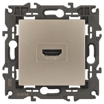 Розетка 14-3114-04 HDMI Elegance шампань ЭРА Б0034335