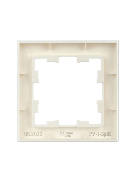 Рамка 1-м BRITE РУ-1-БрЖ жемчуж. IEK BR-M12-K36