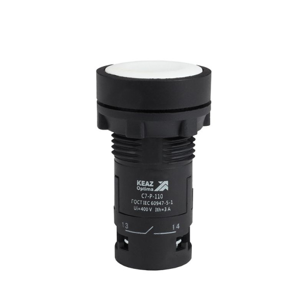 Кнопка OptiSignal Compact D22 С7-P-110 бел. 1НО XB7NA11 КЭАЗ 362030