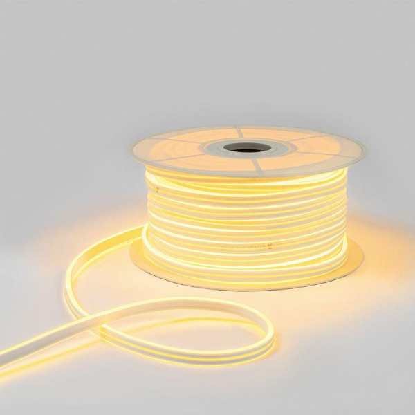 Шнур светодиодный гибкий неон SMD 8х16мм двухсторонний 24В тепл. бел. 120LED/м (уп.50м) Neon-Night 131-116