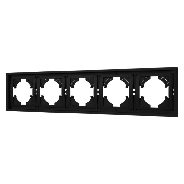 Рамка 5-м FRM-TENDO-SFPL-5-BK пластик. черн. Arlight 054657