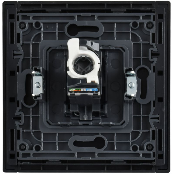 Розетка компьютерная СП FORTE&PIANO FP732M RJ45 кат.5E IP20 никель IEK FP-K10-1-M-K50