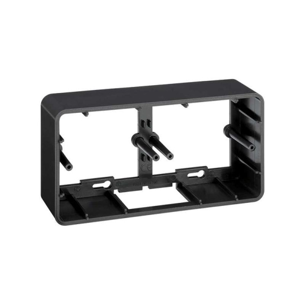 Коробка для наружн. монтажа на 2-мод. K45 графит Simon Connect R450-14