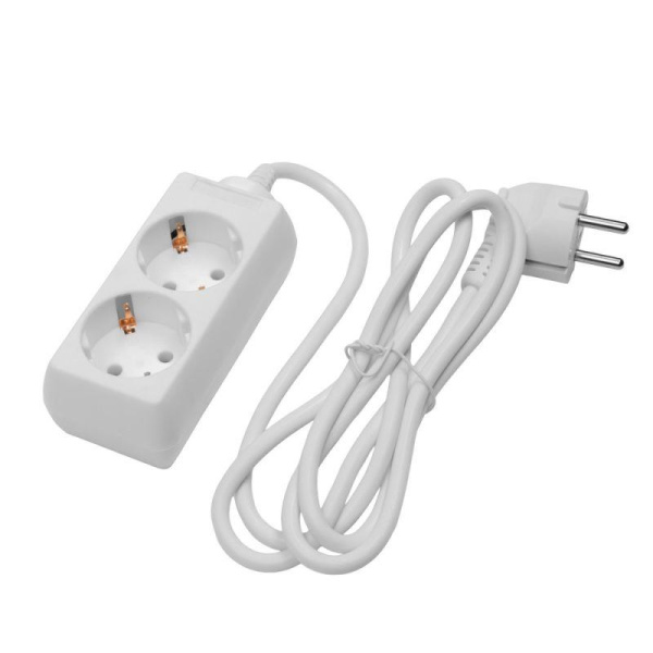 Удлинитель 2х1.5м с заземл. 16А IP20 S 2х1.5-Z 3.5кВт ПВС 3х0.75 Volsten 9308