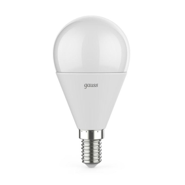 Лампа светодиодная Black 7Вт P45 шар 4100К нейтр. бел. E14 590лм диммир. GAUSS 105101207-D