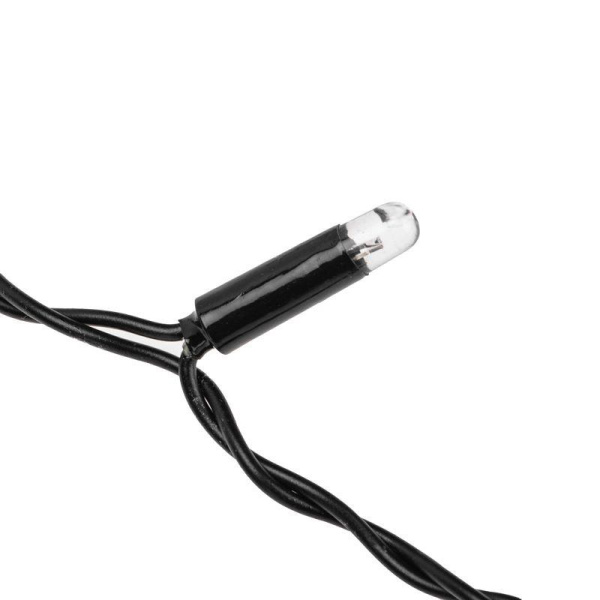 Гирлянда светодиодная "Дождь" 2х0.8м 160LED тепл. бел. 10Вт 230В IP65 провод черн. (нужен шнур питания 303-500) Neon-Night 235-286