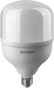 Лампа светодиодная высокомощная 82 905 OLL-T125-50-230-865-E27Е40 50Вт 6500К холод. бел. E27/E40 3500лм 176-264В ОНЛАЙТ 82905