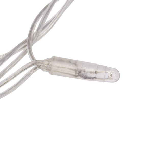 Гирлянда светодиодная "Светодиодный Дождь" 2х3м 240LED бел. 20Вт 24В IP65 эффект водопада с контроллером трансф. в компл. провод прозр. Neon-Night 235-435