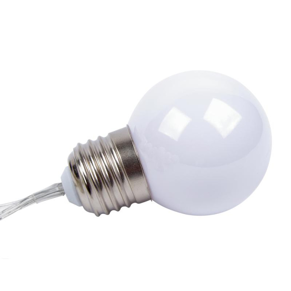 Гирлянда садовая "Матовые лампочки" USL-S-126/PT1800 FROST BULBS IP44 10 светодиодов тепл. бел. свет на солнечн. батарее 1хАА Ni-Mh аккумулятор в комплекте TM Uniel UL-00012697