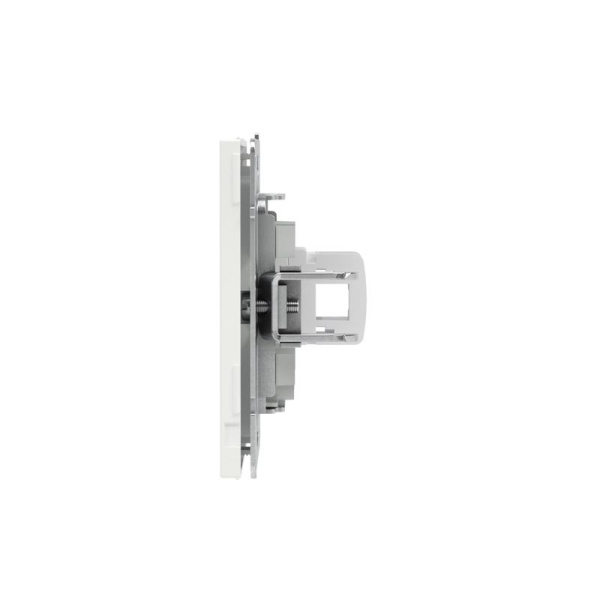 Розетка компьютерная 1-м KANT RJ45 кат.6A без шторки бел. магнолия DKC 7000673