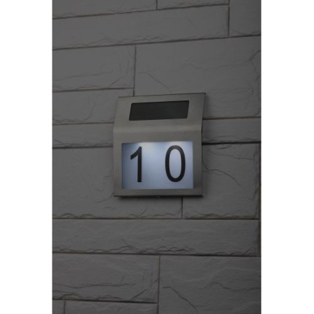 Номер дома ERAFS048-09 2LED с подсветкой солнечная батарея ЭРА Б0044249