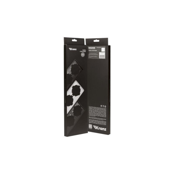 Рамка 4-м ROUND MIELE титан Kranz KR-78-0754-2