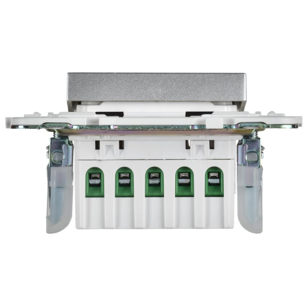 Кнопка звонка SKANDY 10А SK-V17S для отелей с индикацией серебр. IEK SK-V14-2-10-K23