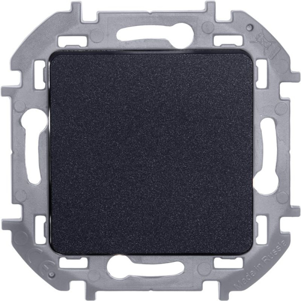 Переключатель 1-кл. Inspiria 10А IP20 250В 10AX механизм антрацит IEK 673653