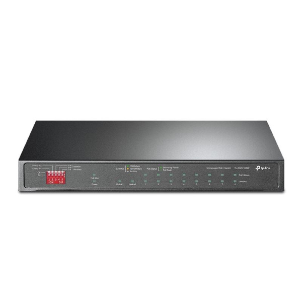 Коммутатор TL-SG1210MP 10-портовый гигабитный на 8 портов PoE+ настол. TP-Link 1846429