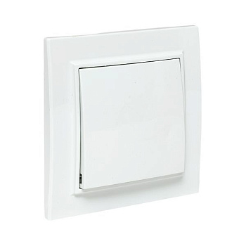 Выключатель 1-кл. СП Минск 10А IP20 бел. Basic EKF ERV10-021-10