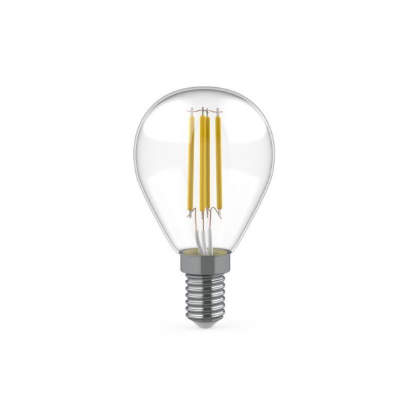 Лампа светодиодная филаментная Basic Filament 5.5Вт шар 4100К Е14 530лм (уп.3шт) GAUSS 1051126T
