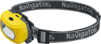 Фонарь аккумуляторный налобный 95 554 NPT-H40-ACCU 1COBx3Вт 3 реж Li-ion 1.2А.ч NAVIGATOR 95554