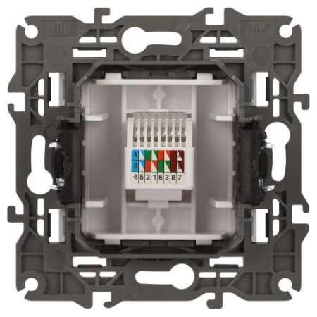 Розетка компьютерная Elegance 14-3107-01М RJ45 матов. бел. Эра Б0065763