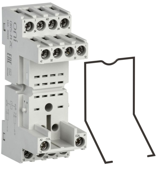 Розетка ORS-M для реле ORM 2C (уп.10шт) ONI ORS-M-1-2-G