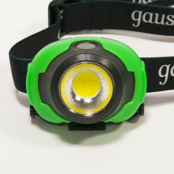 Фонарь налобный GFL 3Вт 120лм IP42 элементы питания 3хAAA GAUSS GF302