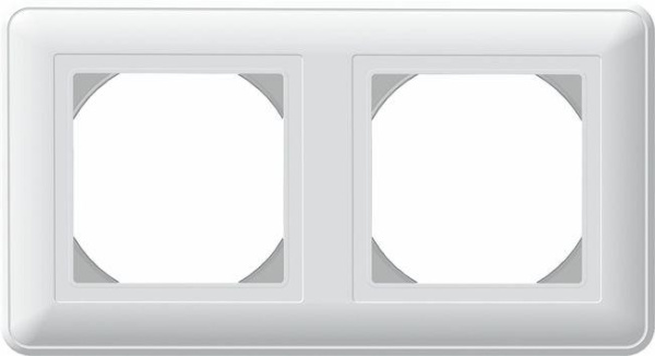 Рамка 2-м W59 Aqua IP44 горизонт. бел. SE KD-2B-18