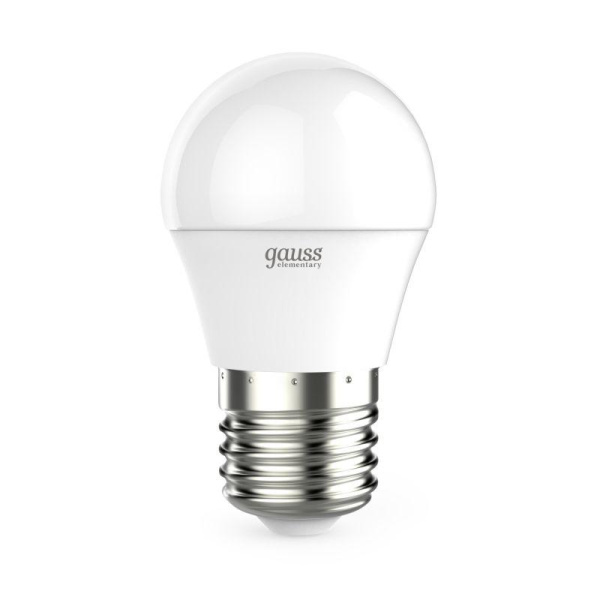 Лампа светодиодная Elementary 8Вт P45 шар 3000К тепл. бел. E27 520лм GAUSS 53218