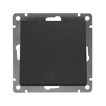 Переключатель перекрестный 1-кл. СП Афина 10А IP20 механизм графит UNIVersal A0024-Gr