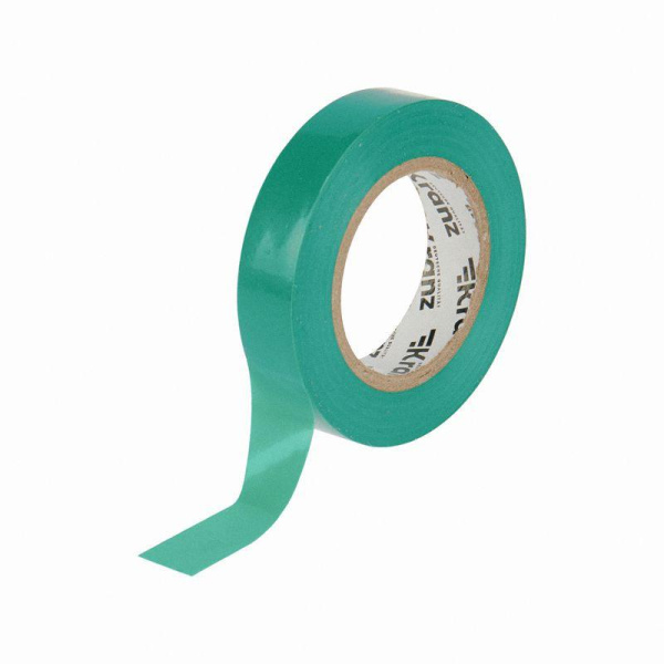 Изолента ПВХ 0.13х15мм 20м зел. (уп.10шт) Kranz KR-09-2603