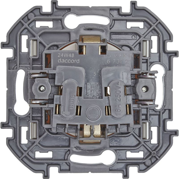 Розетка 1-м СП Inspiria 16А IP20 250В 2P+E немецк. стандарт механизм сл. кость IEK 673721