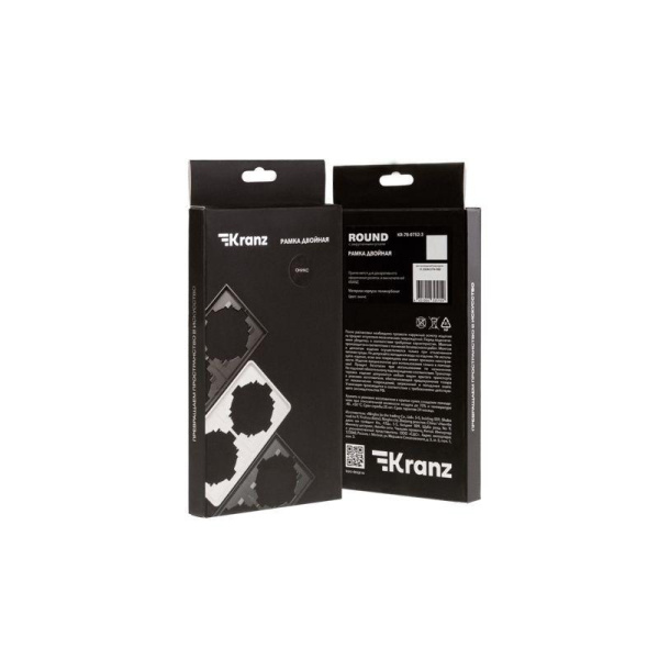 Рамка 2-м ROUND MIELE оникс Kranz KR-78-0752-3