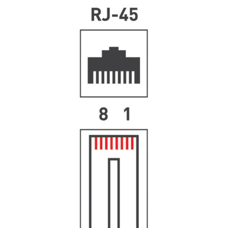 Джек компьютерный RJ45 (8P8C) кат.5E (уп.100шт) Rexant 05-1021
