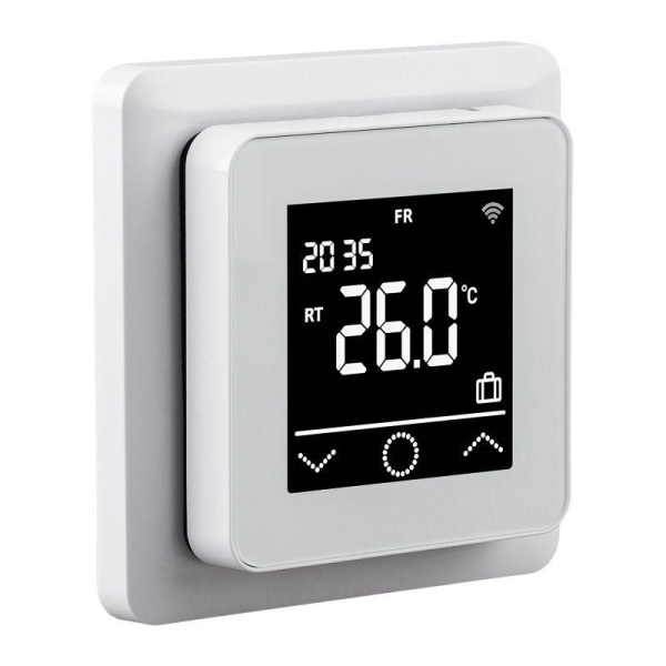 Терморегулятор цифровой сенсорный программируемый ClimaHome W с Wi-Fi бел. Rexant 51-0572
